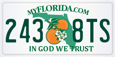 FL license plate 2438TS