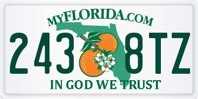 FL license plate 2438TZ