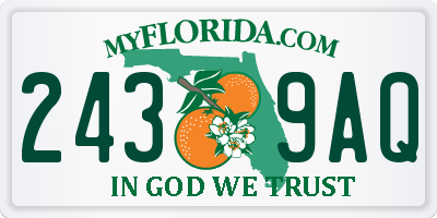 FL license plate 2439AQ