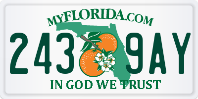 FL license plate 2439AY