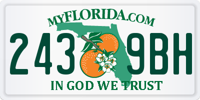 FL license plate 2439BH