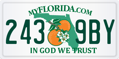 FL license plate 2439BY