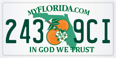 FL license plate 2439CI