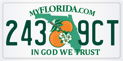 FL license plate 2439CT