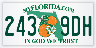 FL license plate 2439DH