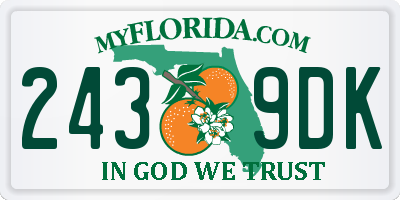 FL license plate 2439DK