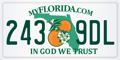 FL license plate 2439DL