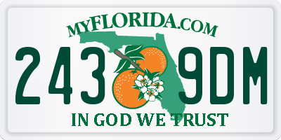 FL license plate 2439DM