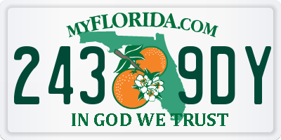 FL license plate 2439DY