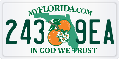 FL license plate 2439EA