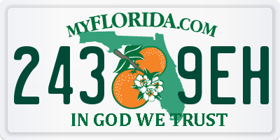 FL license plate 2439EH