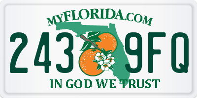 FL license plate 2439FQ