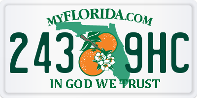 FL license plate 2439HC