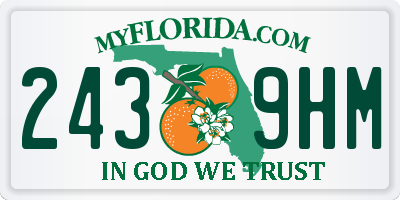 FL license plate 2439HM
