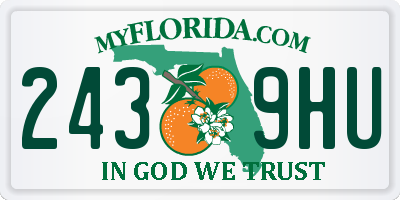 FL license plate 2439HU