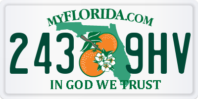 FL license plate 2439HV