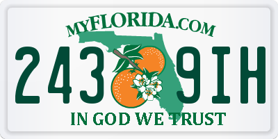 FL license plate 2439IH