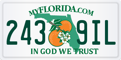 FL license plate 2439IL