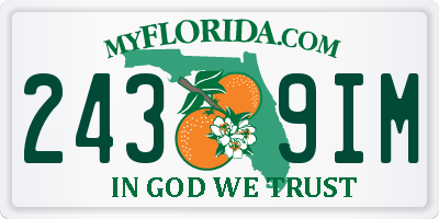 FL license plate 2439IM