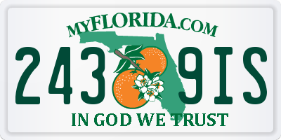 FL license plate 2439IS