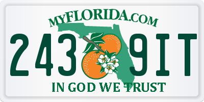 FL license plate 2439IT