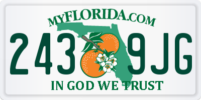 FL license plate 2439JG