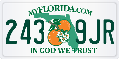 FL license plate 2439JR