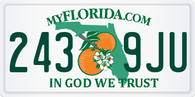 FL license plate 2439JU