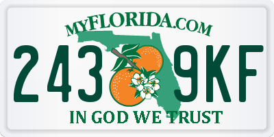 FL license plate 2439KF