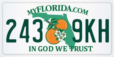 FL license plate 2439KH
