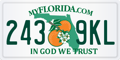 FL license plate 2439KL