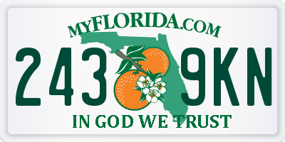 FL license plate 2439KN