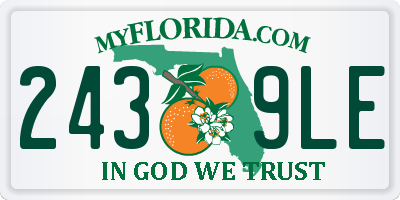 FL license plate 2439LE