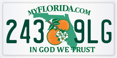 FL license plate 2439LG