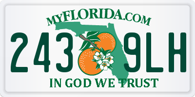 FL license plate 2439LH