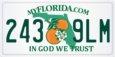 FL license plate 2439LM