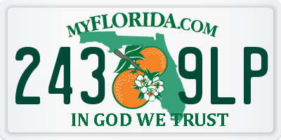 FL license plate 2439LP