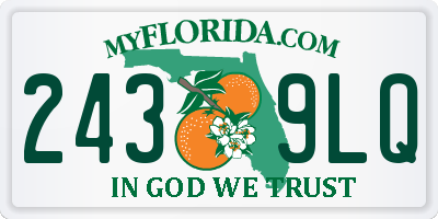 FL license plate 2439LQ