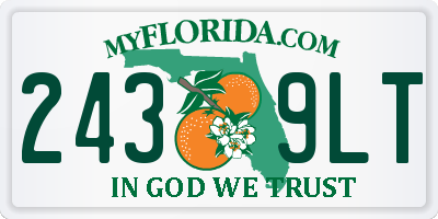 FL license plate 2439LT