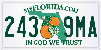 FL license plate 2439MA