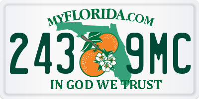 FL license plate 2439MC