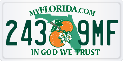FL license plate 2439MF