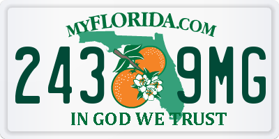 FL license plate 2439MG