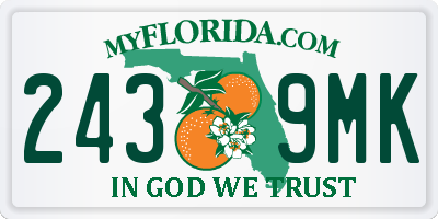FL license plate 2439MK