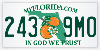 FL license plate 2439MO