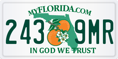 FL license plate 2439MR