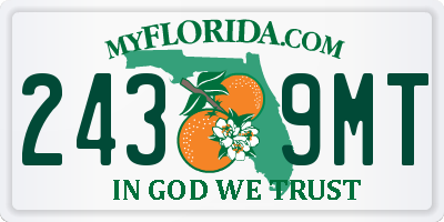 FL license plate 2439MT