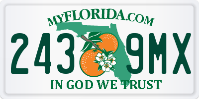 FL license plate 2439MX