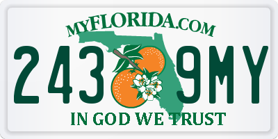 FL license plate 2439MY