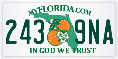 FL license plate 2439NA